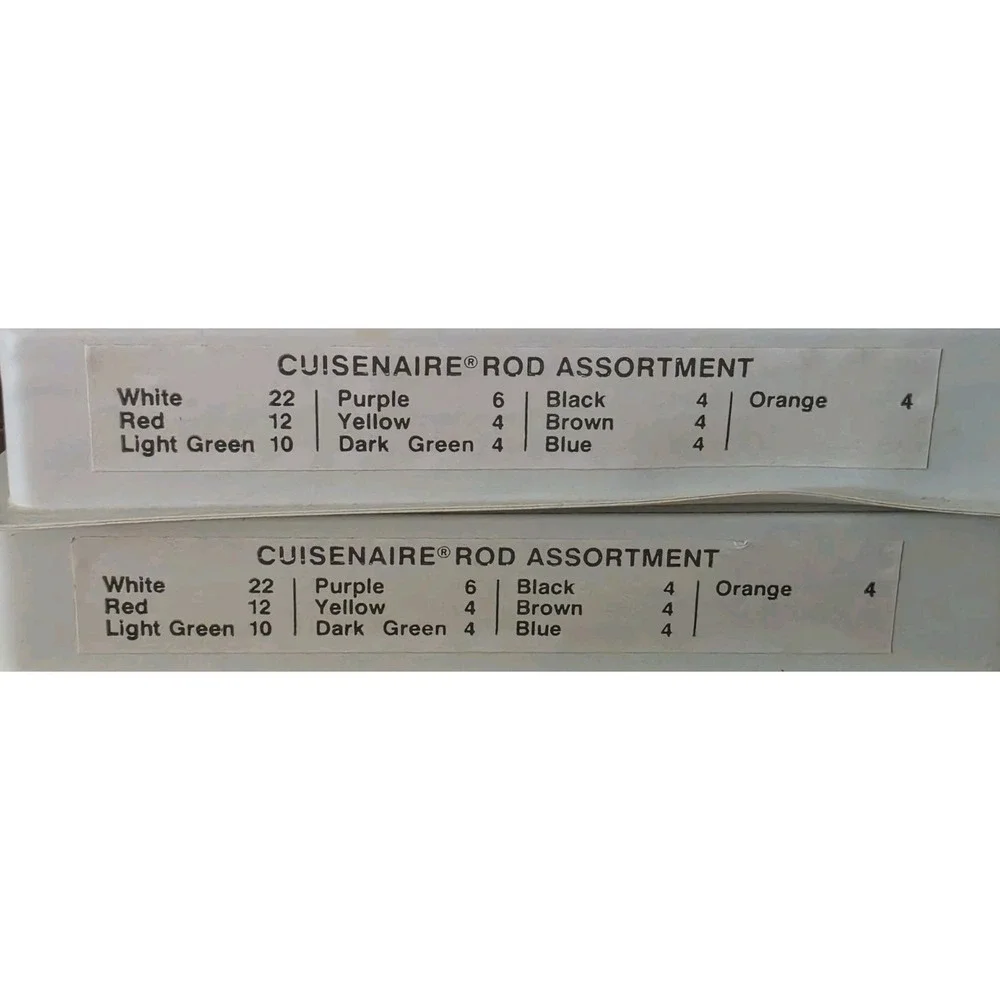 Vintage Cuisenaire Wood Fraction Rods Math Manipulatives